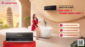 Ariston ra mắt bình nước nóng Slim3: Đẹp kiểu Ý - Thông minh hiểu ý